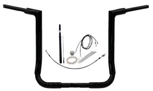 1-1/2(r) Ez Install Flat Top Handlebar Kit Black