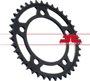JT SPROCKETS Acél hátsó lánckerék, fekete, 3, nordicamoto.ro
