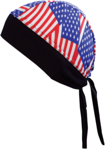 U.s.a. Flag Z-wrap Stretch Headwrap Black, 2, nordicamoto.ro