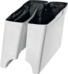 4(r) Extended Saddlebags White, Gel Coat