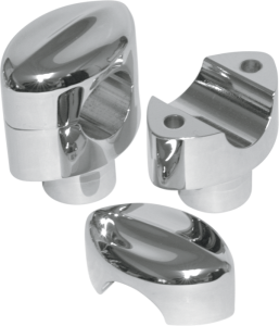 Handlebar Risers For 1(r) Handlebars Silver