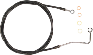 Xr Stainless Upper Brake Line Black, Chrome