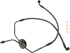 Designer Series Dot Front Lower Brake Line Kit Black, Black Pearl, 2, nordicamoto.ro