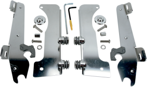 Fats/slim Windshield Trigger-lock Complete Mount Kit Polished