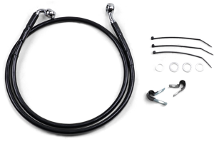 Extended Length Black Vinyl Brake Line Kit Black