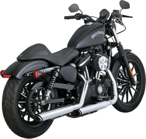 3(r) Round Twin Slash Slip-on Mufflers Black 
