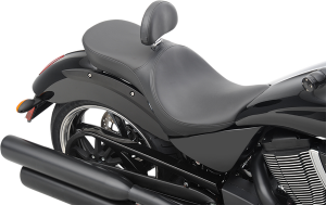 Ez Glide Ii Backrest Compatible Low-profile Leather Touring Seat Black, 2, nordicamoto.ro
