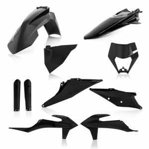 Acerbis teljes műanyag készlet a KTM EXC/EXC-F 2020–2023-as modellekhez, fekete, 1, nordicamoto.ro