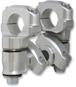 Anti-vibration 2(r) Pivot Handlebar Riser Silver