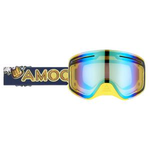 AMOQ Vision Vent+ mágneses síszemüveg, Beer – arany tükör