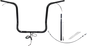 Plug & Play Ez Install 1-1/4(r) Pointed Top Handlebar Kit Black, 2, nordicamoto.ro