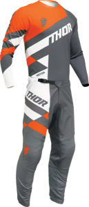 Tricou Thor Sector Checker Gray/Orange 4XL, 2, nordicamoto.ro