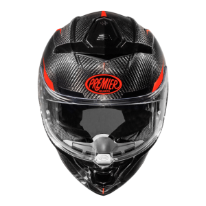 Casca Premier Devil Carbon ST2 sisak, fekete/piros, nordicamoto.ro