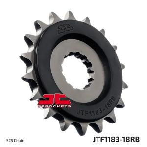 JT SPROCKETS Gumi párnázású első lánckerék, fekete, természetes színű , nordicamoto.ro