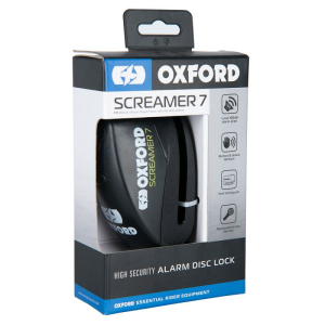 Oxford Screamer XA7 riasztós lopásgátló tárcsafék, fekete, 1, nordicamoto.ro
