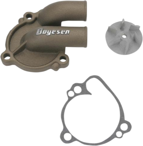 Supercooler Water Pump Cover And Impeller Kit Magnesium, Powder-coated