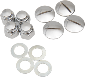 Replacement Rocker Shaft End Plugs And Nuts Silver