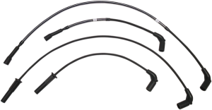 Braided Spark Plug Wire Black