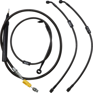 Standard Midnight Braided Handlebar Cable/brake Line Kit Black, 2, nordicamoto.ro