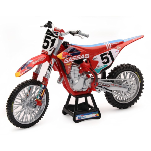 Justin Barcia #51TLD Red Bull Gas-Gas MCF 450 méretarányos modell, 1:12, nordicamoto.ro
