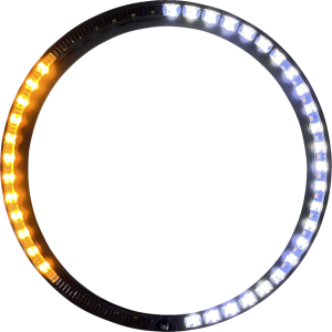 Probeam® Turn Signal Ring Trim Amber, White, 3, nordicamoto.ro