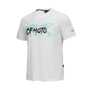 CFMOTO CASUAL KÖRNYAKÚ PÓLÓ, FEHÉR/KÉK, 4, nordicamoto.ro