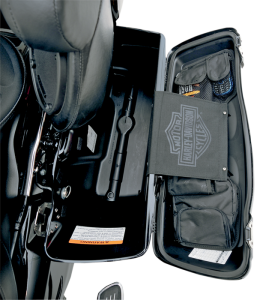 Saddlebag Lid Organizer Set Black