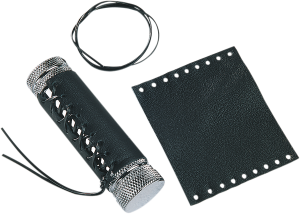 Leather Grip Covers Black, 2, nordicamoto.ro