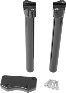 Handlebar Riser & Top Clamp Kit Black