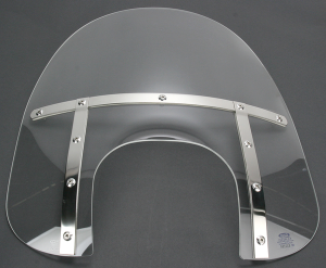 Memphis Fats Windshield With Big Headlight Cutout Clear