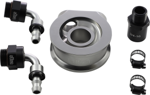 Oil Filter Adapter For Sportster & Evo Silver