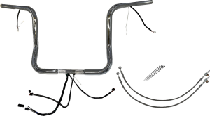Plug & Play Ez Install 1-1/4(r) Round Top Handlebar Kit Silver, 3, nordicamoto.ro