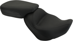 Vintage Two-piece 2-up Vinyl Seat Black