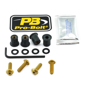Screen Bolt Aluminium Gold