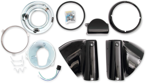 Headlight Nacelle Kit Gloss Black, 1, nordicamoto.ro