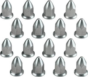 10mm Aluminum Lug Nuts Silver, 1, nordicamoto.ro