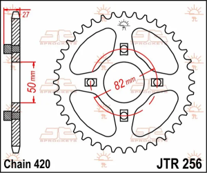JT SPROCKETS hátsó lánckerék, természetes színű, 2, nordicamoto.ro