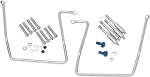 Chrome Saddlebag Support Brackets Silver, 1, nordicamoto.ro