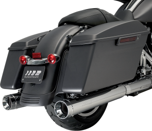 Stout 4(r) Slip-on Mufflers, Black Black, 2, nordicamoto.ro