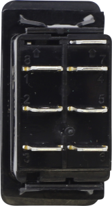 Rocker Switch Black, Red, White, 2, nordicamoto.ro