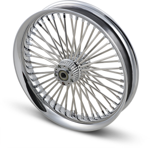 Front Wheel 50 Spoke Radial 21(r)x3.5(r) Chrome Sd Silver