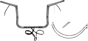 Plug & Play Ez Install 1-1/4(r) Flat Top Handlebar Kit Silver