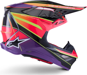 Alpinestars Supertech M10 Era MIPS® sisak, rózsaszín/lila/sárga, 5, nordicamoto.ro