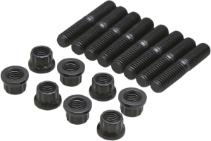 Rocker Arm Shaft Stud & Nut Kit Black