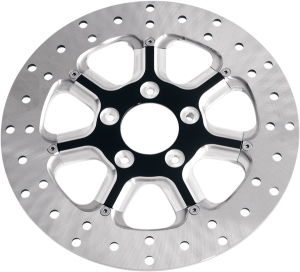Two-piece Brake Rotor Black, Silver, Matte