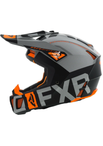 FXR Clutch Evo motoros sisak, fekete/világosszürke/narancssárga, M-es méret, 5, nordicamoto.ro