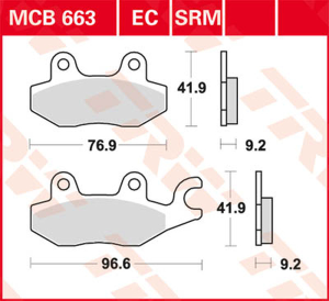 Ec Series Ceramic Brake Pads