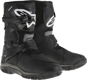 Motorkerékpáros túra-/kalandcipő, Alpinestars Belize Drystar Oiled fekete túracipő, nordicamoto.ro