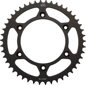 JT SPROCKETS Acél hátsó lánckerék, fekete , nordicamoto.ro