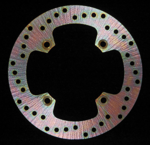 Round D-series Fixed Offroad Brake Rotor Gold, Zinc